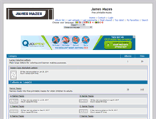 Tablet Screenshot of jamesmazes.com